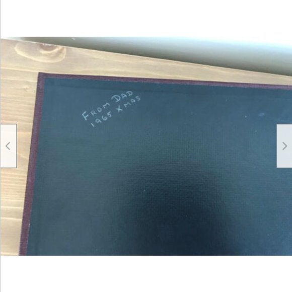 Vtg 1960s Scrapbook Album w/ Bird Cover Design Refillable Black Pages Ephemera - Picture 8 of 9